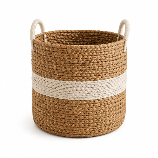 Seshades Large Round Woven Storage Basket
