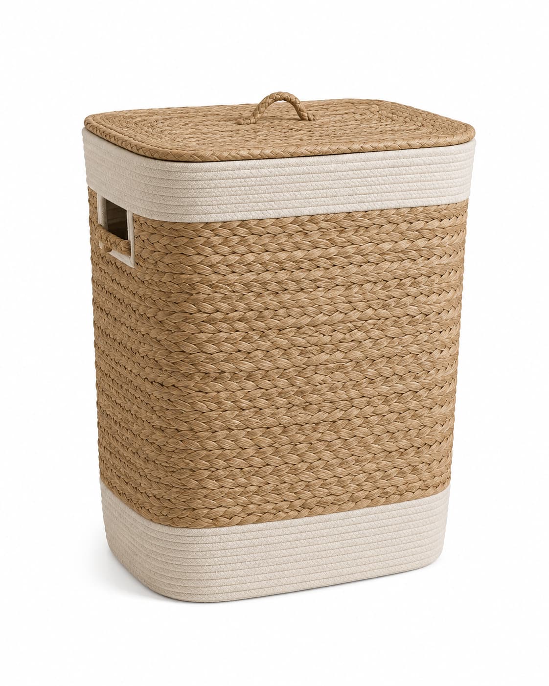 Seshades Woven Laundry Hamper with Lid
