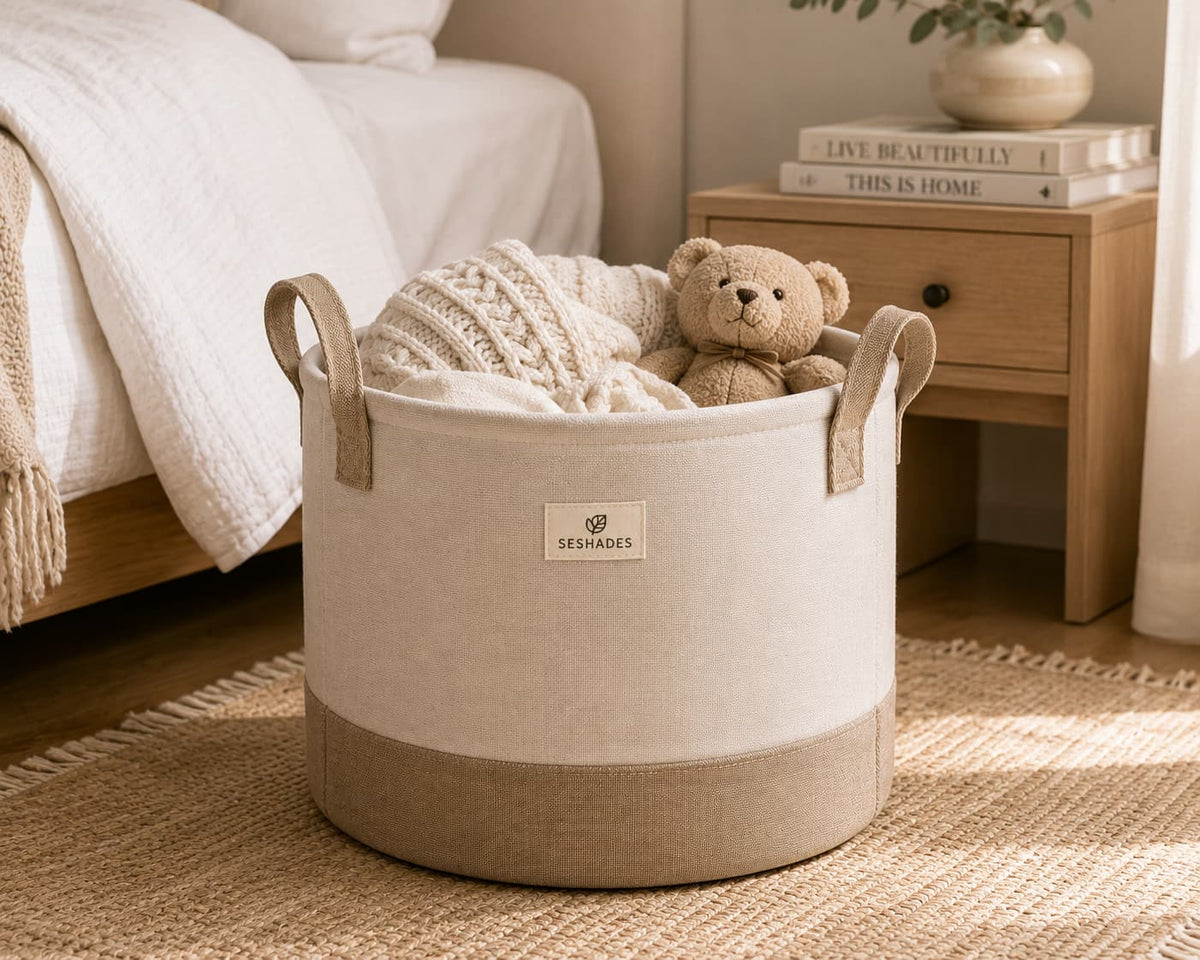 Seshades Soft Fabric Storage Basket