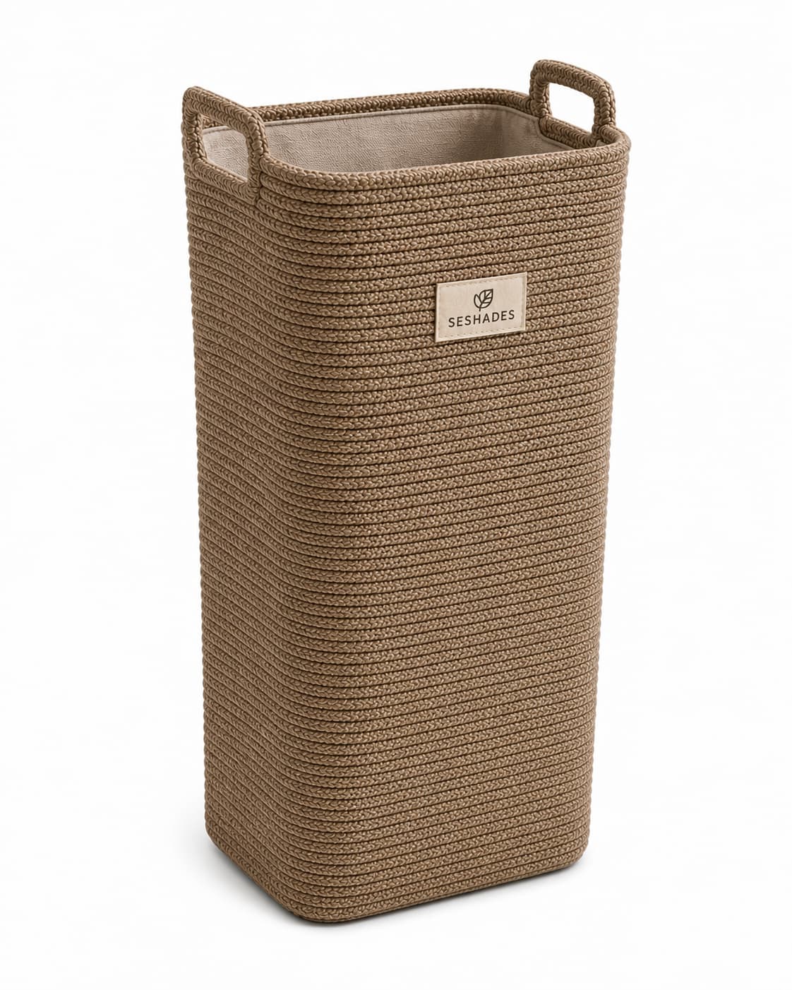 Seshades Tall Slim Woven Storage Basket